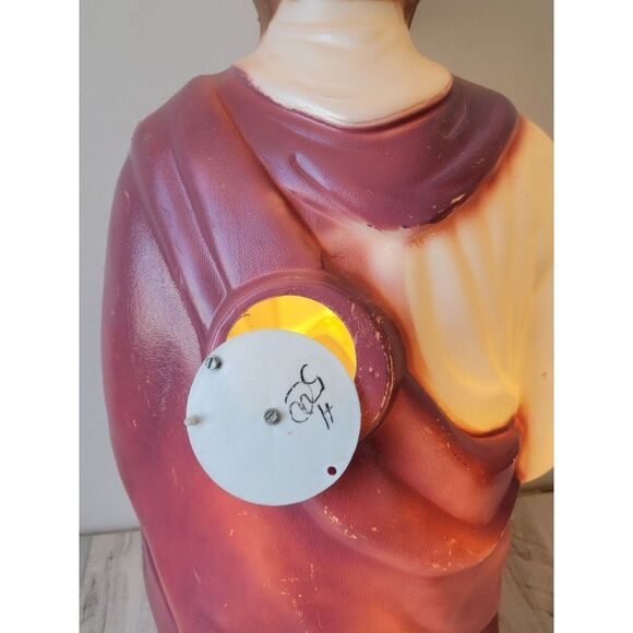 Vintage nativity scene Joseph father Jesus blow mold lawn Decor Xmas - Picture 11 of 15